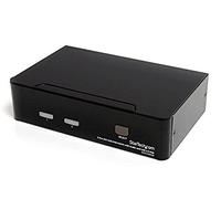 StarTech.com Switch KVM USB DVI à 2 ports - Commutateur écran clavier souris DVI avec audio et hub USB 2.0 - 1920x1200 (SV231DVIUA)