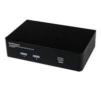 StarTech.com Commutateur KVM HDMI USB 2 ports avec audio et concentrateur USB 2.0