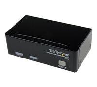 STARTECH Switch KVM USB VGA professionnel à 2 ports avec câbles - Kit commutateur écran clavier souris