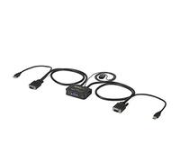 StarTech.com Switch KVM USB VGA à 2 ports - Commutateur écran clavier souris alimenté par USB avec câbles KVM et commutateur à distance - commutateur KVM - 2 ports