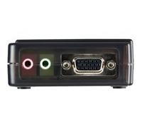 StarTech.com Switch KVM USB VGA à 4 ports avec câbles - Kit commutateur écran clavier souris - Noir - Commutateur écran-clavier-souris/audio - 4 x KVM / audio - 1 utilisateur local - de bureau Brun G