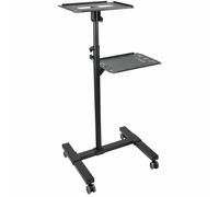 StarTech.com Table Vidéoprojecteur et Ordinateur Portable - Support Projecteur Robuste (2 Étagères; max. 10kg chacune) - Ajustable en Hauteur - Chario