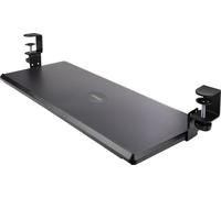 StarTech.com Tablette clavier extensible sous le bureau - Support de clavier réglable en hauteur avec pinces de table - jusqu'à 12 kg - Table d'ordinateur/bureau Tablette clavier/clavier - noir - 12 k