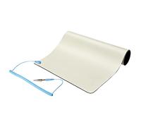 StarTech.com 11x18in Anti Static Mat, ESD Mat for Electronics Repair, Anti Static Desk Mat w/Detachable Grounding Wire, ANSI/ESD S 4.1 Compliant, Flexible Thermoplastic Work Mat/Pad - Suitable for Tables (SM-ANTI-STATIC-MAT) - tapis antistatique - fil de