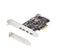 StarTech Carte PCIe USB 5 ports – USB 3.2 10Gbps, 4x USB‑C + 1x USB‑A interne, PCIe 3.0 x4