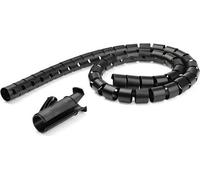 StarTech.com Gaine spirale range-câble en noir - 1,5 m - Diamètre de 45 mm - Avec outil pour insérer les câbles (CMSCOILED3) - kit de gaines pour câbles