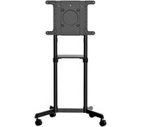 StarTech.com Chariot Meuble TV - Support TV sur Roulettes Portable - Écrans VESA 37-70" (70kg) - Étagère de Rangement - Inclinable - Gabarit de Montage Universel Télévision (MBLTVSTNDEC) chariot - pour écran plat