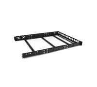 StarTech.com UNIRAILS1U - Rails Fixes 1U Universels 19" pour Rack Serveur - Acier Noir - Charge Max. 25kg - Profondeur Réglable 42cm-105.4cm