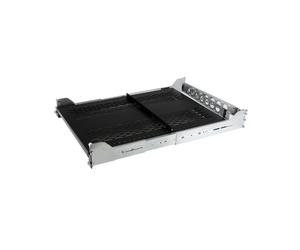 StarTech.com UNISLDSHF19M : Étagère Coulissante 2U Rack 19" Acier, Profondeur Réglable 70.2-80.2cm, 56.7kg max, Bras Gestion Câbles, Conforme EIA RS310-D