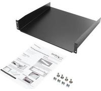 StarTech.com Universal Server Rack Shelf 2U Black Steel 20kg 443x400x88mm