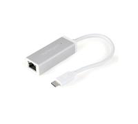 StarTech.com US1GC30A Adaptateur USB-C vers Gigabit Ethernet RJ45, USB 3.2 Gen 1, 5Gbps, Aluminium Argent, Supporte Wake-on-LAN, Trames Jumbo 9000, Windows/macOS/Linux
