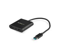 StarTech.com USB 3.0 to Dual HDMI Adapter - 1x 4K 30Hz & 1x 1080p - External Vid