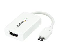 StarTech Adaptateur USB-C vers HDMI CDP2HDUCPW 4K 60 Hz USB Power Delivery Blanc