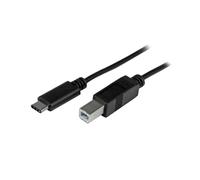 StarTech.com USB2CB2M: Câble USB-C vers USB-B 2m, USB 2.0, 480 Mbit/s, Noir, AWG 22/30, Blindage Mylar, Connecteurs mâles nickelés