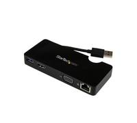 StarTech.com USB3SMDOCKHV Mini Station d'Accueil USB 3.0 vers HDMI/VGA, GbE, USB 3.0, Résolution 2048x1152, Chipset DisplayLink DL-3700