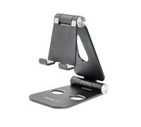 StarTech.com USPTLSTNDB Support Aluminium Noir Universel pour Mobile/Tablette 4"-13" (max 11mm) - Angle Ajustable - Dimensions 75x280x130mm - 188g