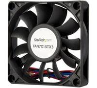 StarTech.com Ventilateur PC à Roulement à Billes - Alimentation TX3 - 70 mm - 1x Molex Fan TX3 Femelle - Ventilateur châssis - 70 mm - noir Noir G