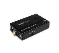 StarTech Convertisseur vidéo SVA5M3NEUA - Composite & S-vidéo vers VGA, 1600×1200, PAL/NTSC - Noir