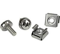StarTech.com Vis M5 et écrous cages M5 pour rack serveur - Vis M5 12 mm de montage pour armoire - Paquet de 20 (CABSCRWM520)