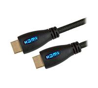 StarTech.com Xclio 5m Câble HDMI avec Ethernet - Tresse Câble/Or Connecteurs/LED Bleu