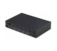 Startech - Commutateur écran-clavier-souris/audio/USB - 4 x KVM / audio / USB - 1 utilisateur local - de bureau - Conformité TAA