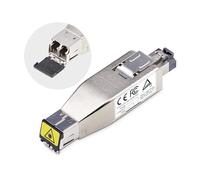 StarTech Convertisseur Fibre Gigabit vers RJ45 (D01ML55P-FIBER-MEDIA) | Media Ethernet, Monomode 10km, Multimode 800m, Micro Mini, PoE 802.3af, LC, IP20