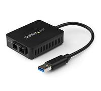 StarTech Adaptateur réseau USB 3.0 vers fibre optique SC 1000Base-SX (US1GA30SXSC) 850 nm - Noir