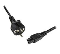 StarTech Cordon Alimentation PC Portable 1m, Schuko UE a C5 (PXTNB3SEU1M) | Cordon d'alimentation, 18AWG, Cordon de remplacement, Power Brick, Clover Leaf, Mickey Mouse, Noir