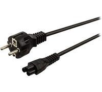 StarTech - Câble d'alimentation PC portable Schuko CEE7 vers IEC 320 C5 2 m - Tripolaire - Noir