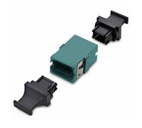 StarTech Coupleur MPO/MTP, Adaptateur Fibre Optique Multimode OM3/OM4, Clé Vers le Haut/Clé vers le Bas, Coupleur Fibre Optique MPO/MTP-PC pour Panneaux de Brassage et Boîtiers - Turquoise