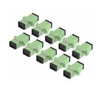 Startech - Coupleur réseau - mode unique SC/APC (F) pour mode unique SC/APC (F) - fibre optique - simplex - 9 / 125 micromètres - OS1/OS2 - passif, flasque - vert (pack de 10)