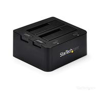 StarTech Dock 2 Baies USB 3.0 SATA/IDE 2,5/3,5" HDD/SSD, 5Gbps (UNIDOCKU33) | Station d'accueil, 2 baies, SATA III, Chargement par le haut, Remplaçable à chaud, Externe