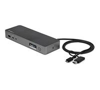 StarTech Dock Hybride USB-C USB-A, Double 4K HDMI DP, 60W, GbE, Hub 4x USB | Station d'Accueil Universelle, Double Écran, MacBook Pro/Air, Windows, Chrome OS, Hub 4x USB 5Gbps