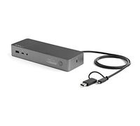 StarTech Dock Hybride USB-C/USB-A Universel Double 4K HDMI DP, Mac, GbE | Station d'accueil double écran, Hub 4x USB 5Gbps, Compatible Thunderbolt 3/4, MacBook Pro et Air