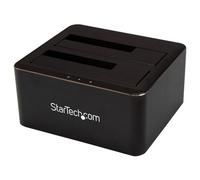 Startech Dock pour Disques Durs SATA à USB 3.0 2 Baies, SSD/HDD SATA - Station d'accueil HDD - baies : 2 - 2.5", 3.5" - SATA 6Gb/s - USB 3.0 - noir - pour P/N: SVA12M5NA