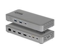 StarTech Station d'accueil USB4, Double Sortie 4K sans Pilote pour macOS et Windows, Station d'accueil USB-C Universelle avec Chargeur d'Ordinateur Portable de 100W et 2,5GbE