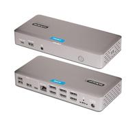 StarTech Station d'accueil USB4 pour 3 écrans – HDMI/DP 4K 60Hz, Charge de PC 100W, 2,5GbE