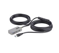 StarTech Dockingstation USB 3.2, Rallonge USB 3.0 10m, Hub 4 Ports Noir