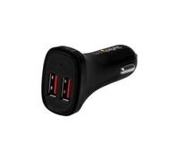 StarTech Double Port USB Voiture Chargeur - 24W/4.8A - Noir USB2PCARBKS