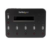 StarTech Duplicateur USB autonome 1:5 USBDUP15 – Copie secteur, 1,5 Go/min, Effacement 3 passes, LCD