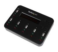 StarTech Duplicateur USB autonome 1:5 USBDUP15 – Copie secteur, 1,5 Go/min, Effacement 3 passes, LCD