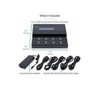 StarTech Duplicateur et effaceur autonome de clés USB 1:7 - Copieur de lecteur flash USB - 1 à 7 clés USB - Nettoyage de données - Duplicateur USB - 7 Baies - Conformité TAA