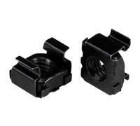 StarTech.com Écrou cage M6 - Pack de 50 - Écrous cage M6 de montage pour rack et armoire serveur - Noir - Écrous à cage - noir (pack de 50) - pour P/N: RACK-18U-20-WALL-OA, RACK-21U-20-WALL-OA...