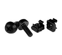 Startech Écrou cage M6 - Vis M6 - Pack de 100 - Écrous cage et vis M6x12 de montage pour rack et armoire serveur - Noir - Kit de vis pour rack - noir - pour P/N: RACK-18U-20-WALL-OA, RACK-21U-20-WALL-