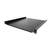 StarTech Étagère rack 19 pouces 1U SHELF-1U-20-FIXED-S – Profondeur 50 cm – Charge 25 kg – Noir