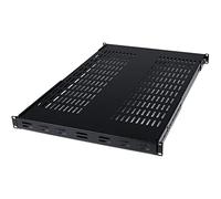StarTech Étagère Réglable Ventilée 1U, Rack Serveur 19", 80kg (ADJSHELF) | Profondeur réglable 49, 5-96, 5cm, Plateau universel, Équipement AV/réseau