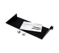 StarTech Étagère rack 1U CABSHELF1U – Fixe 7 po (18 cm), 15 kg, pour 19" avec écrous cage et vis