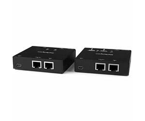 StarTech Extendeur HDMI sur Cat5/Cat6, Hub USB 2.0 4 ports, 1080p, 50m | Video HD non compressee, 1920x1200, Peripheriques a distance, Supports inclus