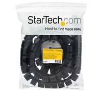 StarTech.com Gaine spirale range-câble en noir - 2,5 m - Diamètre de 45 mm - Avec outil pour insérer les câbles (CMSCOILED4) - kit de gaines pour câbles