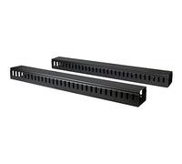 StarTech Gestion de Câbles Verticale 40U, à Doigts, Lot de 2 (CMVER40UF) | Rack serveur, 2 organiseurs de 91cm, Passages de câbles, Refroidissement passif, Armoire réseau